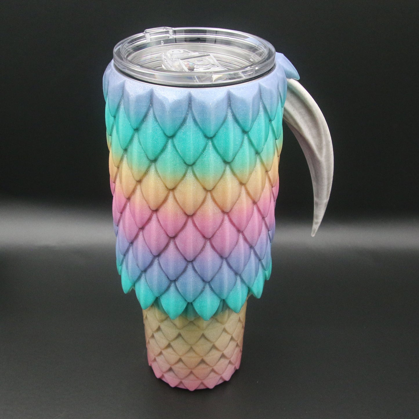 Dragon Scale Tumbler with Handle 40oz