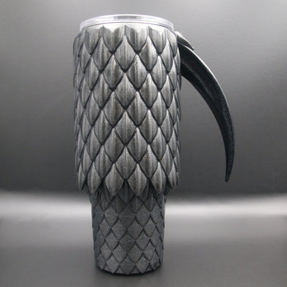 Dragon Scale Tumbler with Handle 40oz