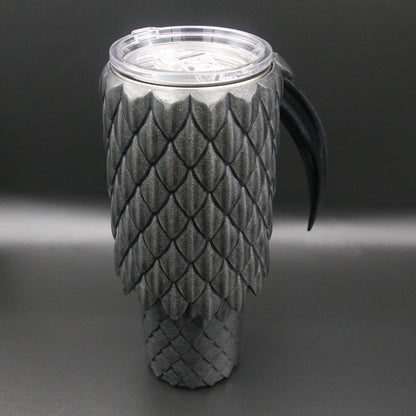Dragon Scale Tumbler with Handle 40oz