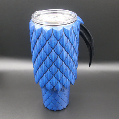 Dragon Scale Tumbler with Handle 40oz