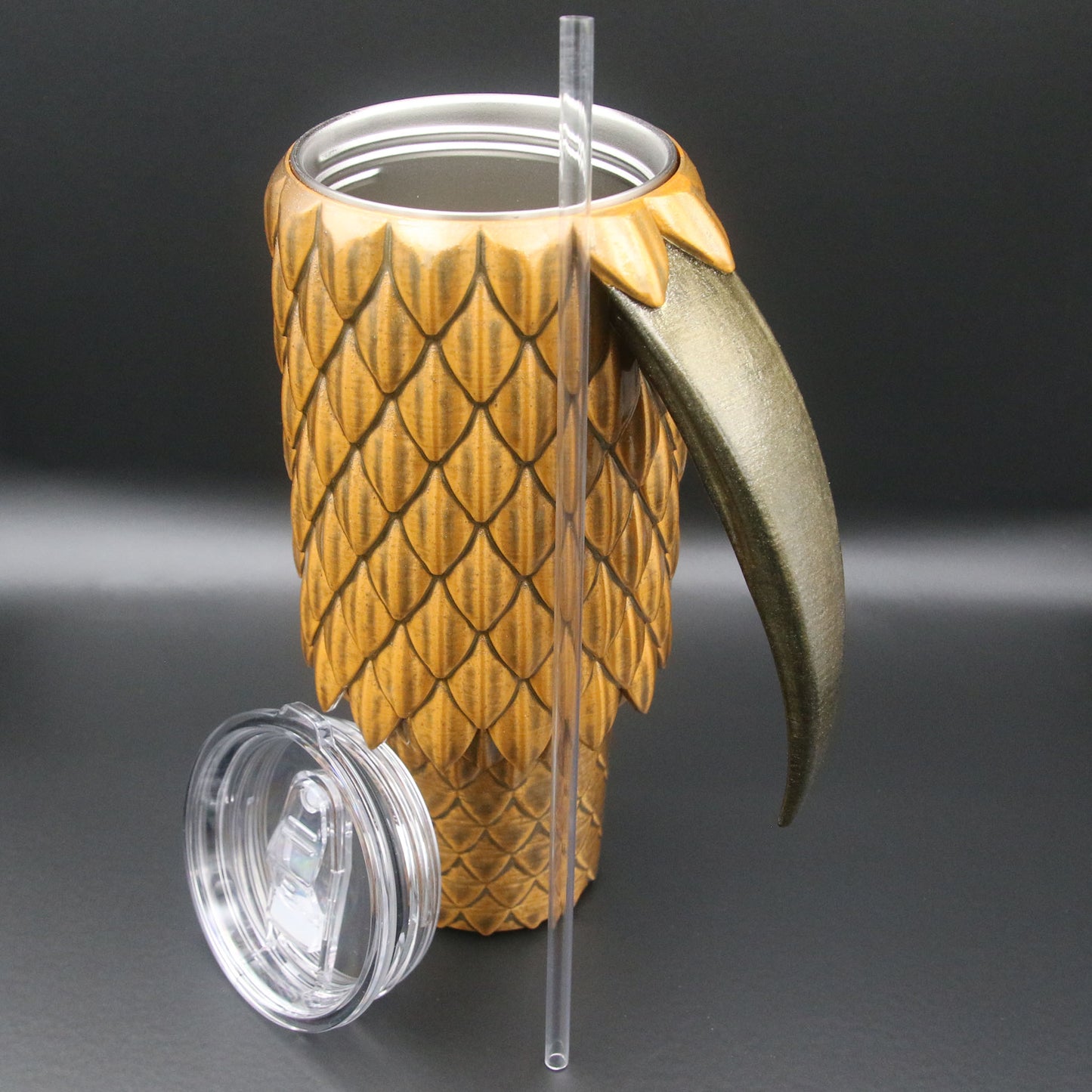 Dragon Scale Tumbler with Handle 40oz