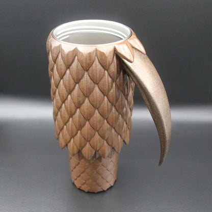 Dragon Scale Tumbler with Handle 40oz