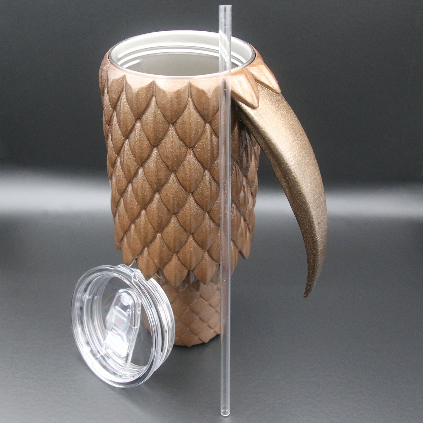 Dragon Scale Tumbler with Handle 40oz