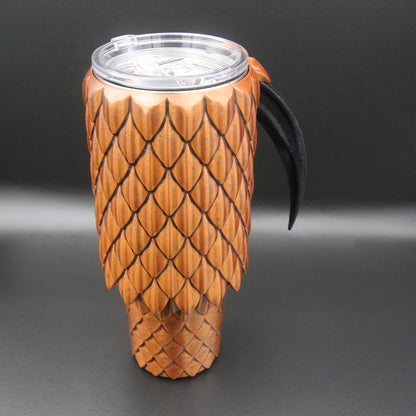 Dragon Scale Tumbler with Handle 40oz