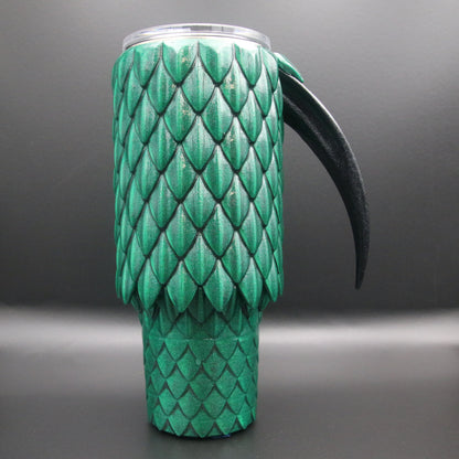 Dragon Scale Tumbler with Handle 40oz