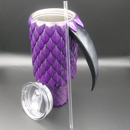 Dragon Scale Tumbler with Handle 40oz