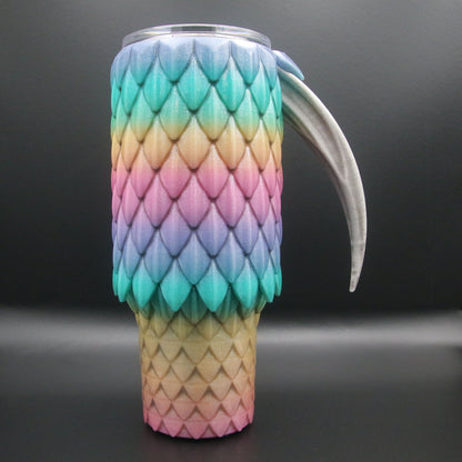 Dragon Scale Tumbler with Handle 40oz