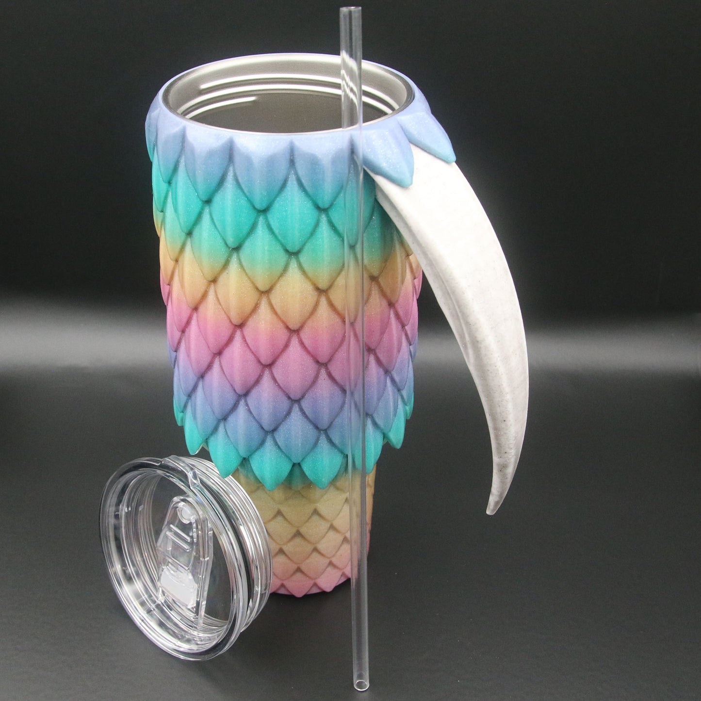 Dragon Scale Tumbler with Handle 40oz