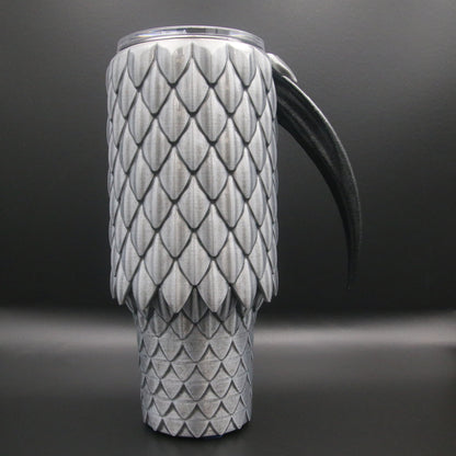 Dragon Scale Tumbler with Handle 40oz