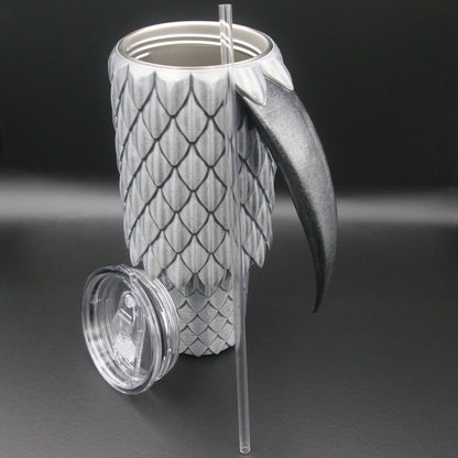 Dragon Scale Tumbler with Handle 40oz