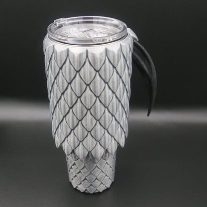 Dragon Scale Tumbler with Handle 40oz