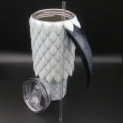 Dragon Scale Tumbler with Handle 40oz