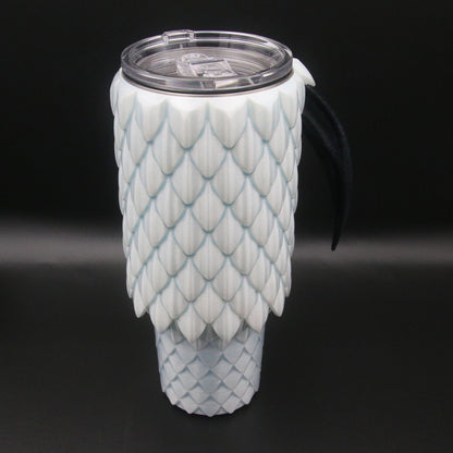 Dragon Scale Tumbler with Handle 40oz